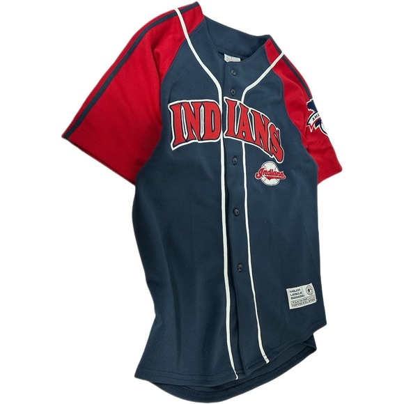 Cleveland Indians CC SABATHIA Baseball Jersey  Guardians Sewn Boys Youth‎ Large - Picture 1 of 9